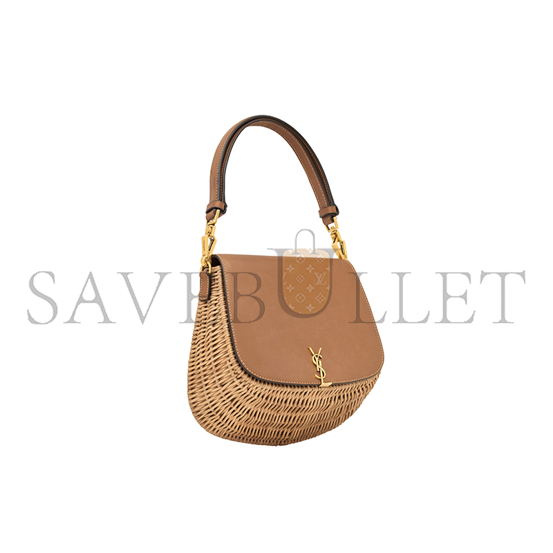 YSL MINI VOLTAIRE TOP HANDLE BAG IN OSIER 838062GF03J2080 (21*23*9cm)